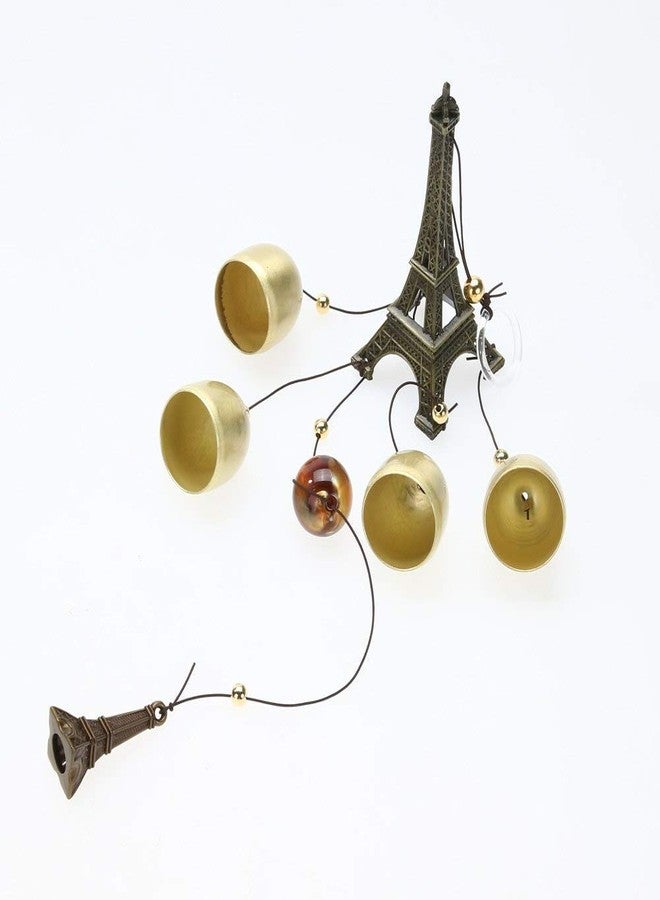 CrazyCrafts Eiffel Tower Windchimes for Yard Home Decor 4 Bells - Image 2